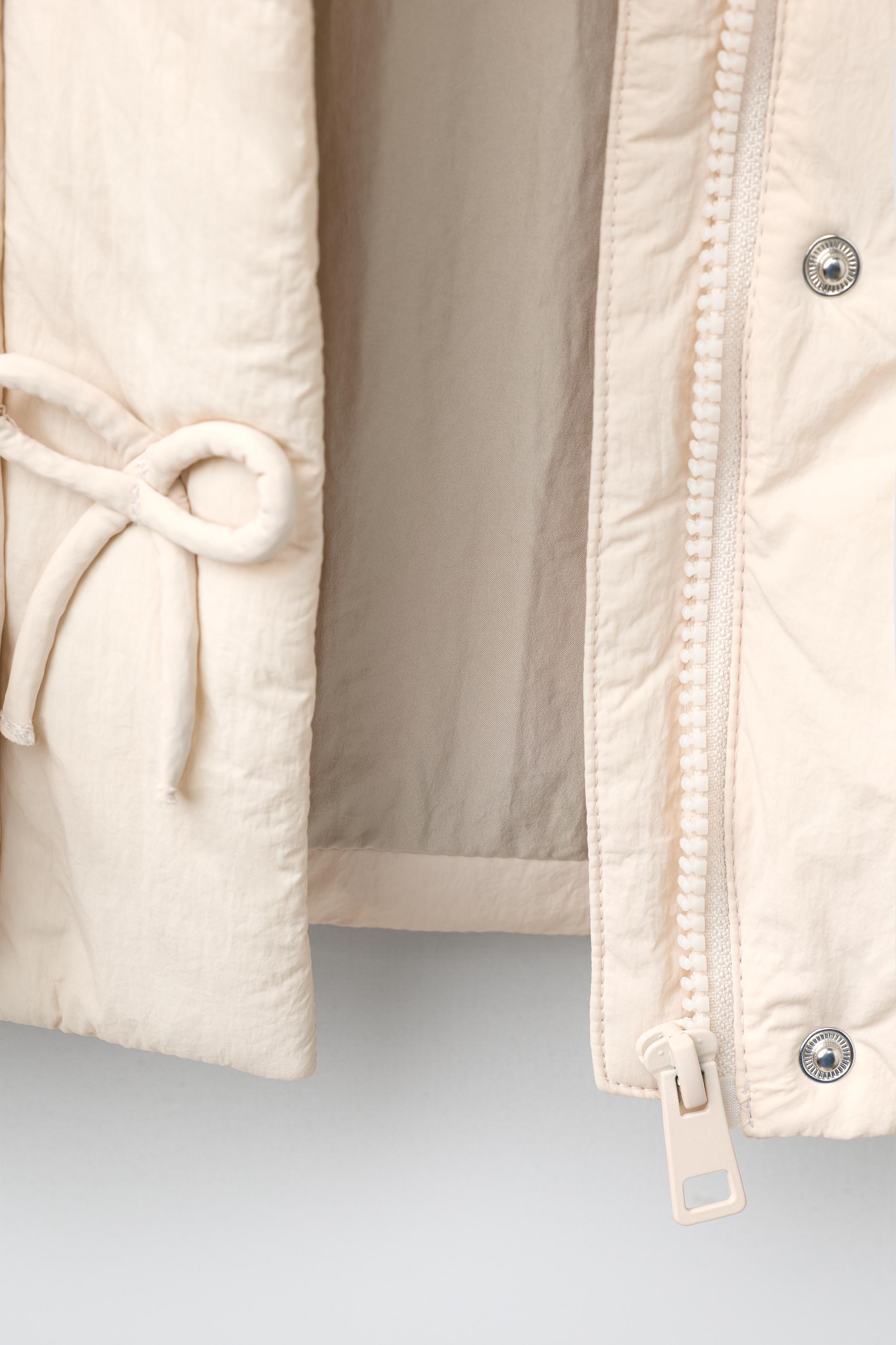 WATER REPELLENT BOW PUFFER COAT